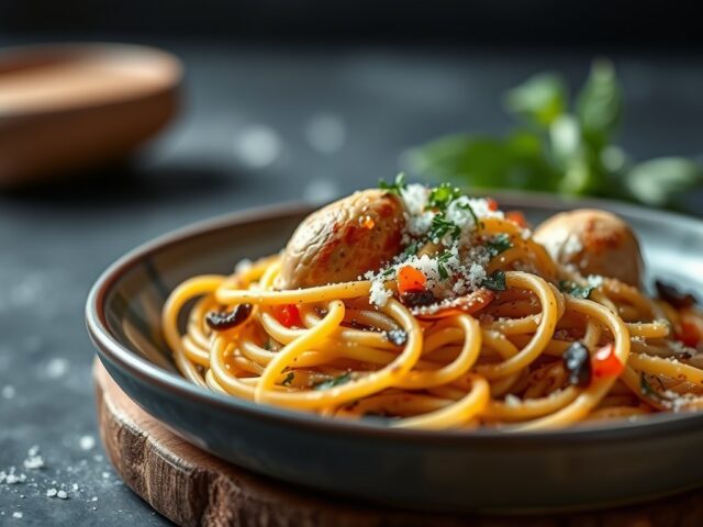 Quaglie al forno con tagliolini due colori