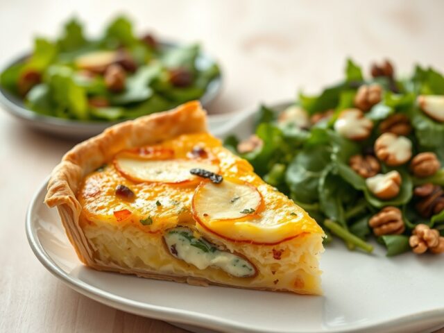 Quiche met beurré d’anjou en gorgonzola