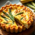 Quiche met groene asperges en lavas