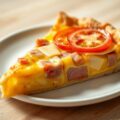 Quiche met ham en cheddar