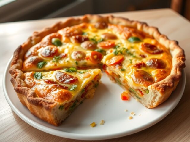 Quiche met kliekjes uit de koelkast
