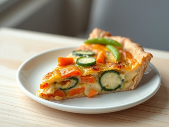 Quiche met voorjaarsgroenten