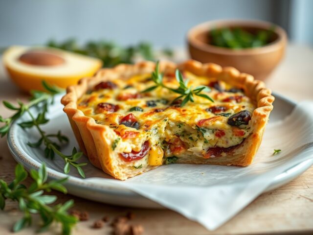 Quiche met wild