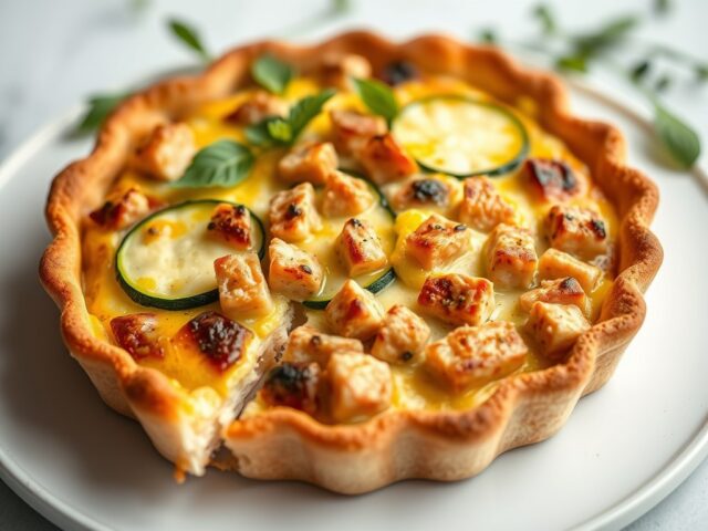 Quiche van courgette met tonijn
