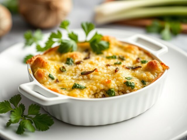 Quinoa preigratin — AI-gegenereerde illustratie