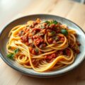 Quorn spaghetti bolognaise