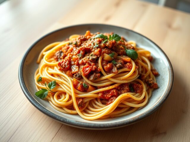 Quorn spaghetti bolognaise