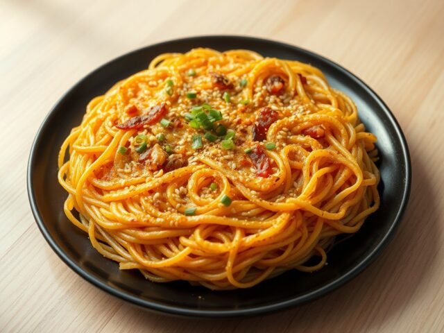 Rösti met noedels