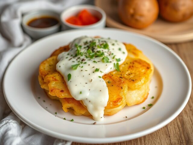 Rösti met Vacherin mont d’or — AI-gegenereerde illustratie