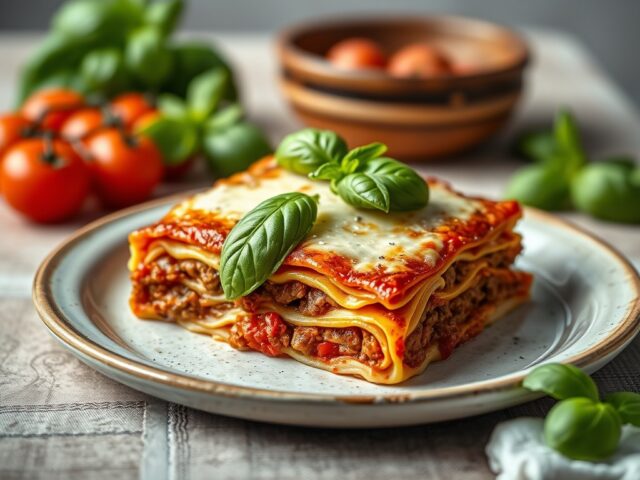 Raapstelen lasagne — AI-gegenereerde illustratie