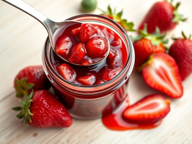 Rabarber-aardbeienjam