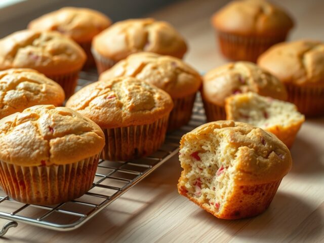 Rabarbermuffins