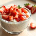Rabarbersalade met vanillerijst