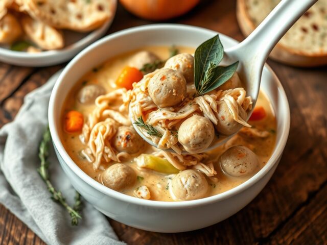 Ragout van kip met extra veel balletjes