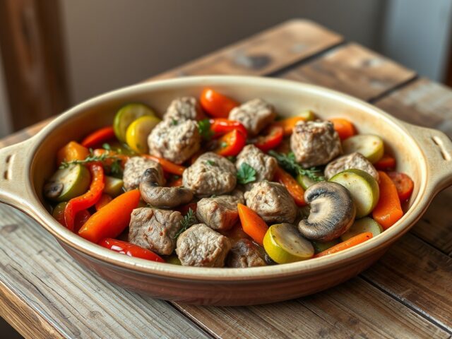 Ratatouille di carne di vitello