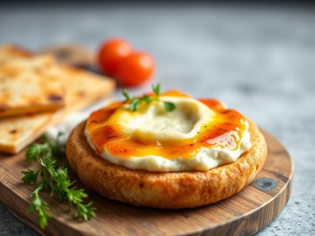 Rauwkost met dip van gesmolten camembert