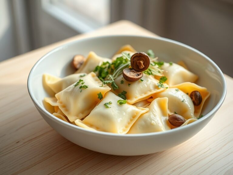 Ravioli met eekhoorntjesbrood