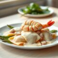 Ravioli met konijn en langoustines