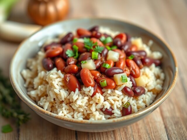 Red Beans and Rice (RBenR) — AI-gegenereerde illustratie