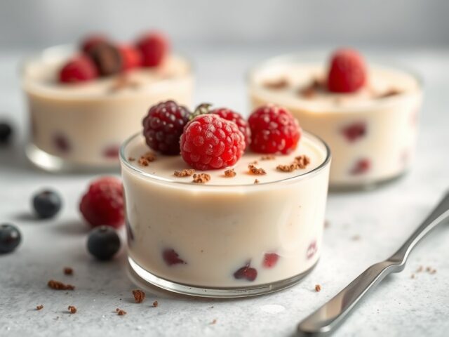 Regendag pudding — AI-gegenereerde illustratie