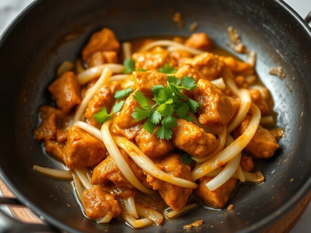 Rendang curry — AI-gegenereerde illustratie