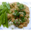Rendang gehaktballetjes met peultjes en rijst…..