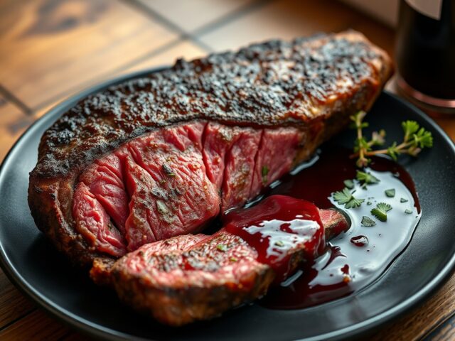 Rib-eye uit de beaujolais