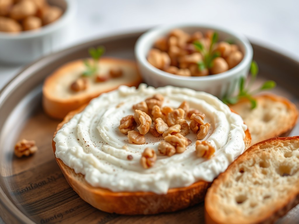 Ricotta dadelspread, AI-gegenereerde illustratie