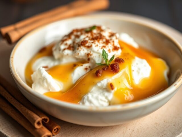 Ricotta-peper créme met bramen