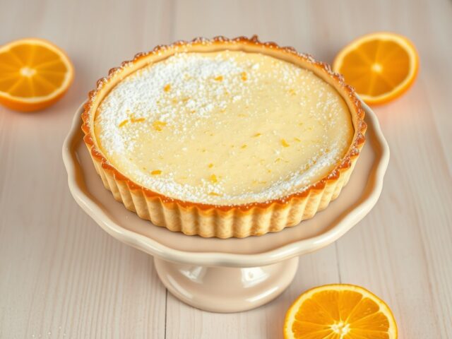 Ricotta-sinaasappeltaart
