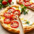Ricottataart met tomaat