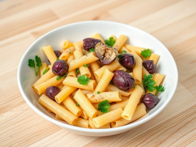 Rigatoni met artisjok