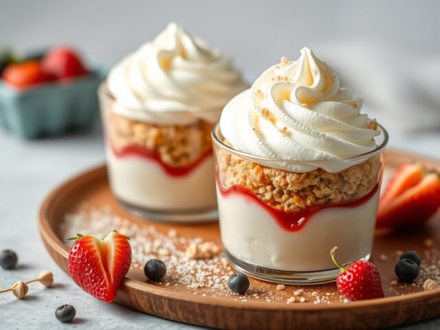 Rijs dessert — AI-gegenereerde illustratie