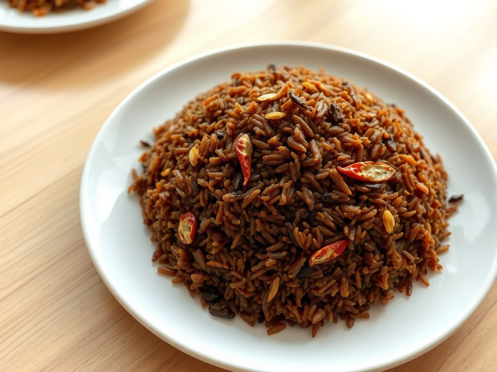 RIJST Nasi Goreng Surabaya 1941, AI-gegenereerde illustratie