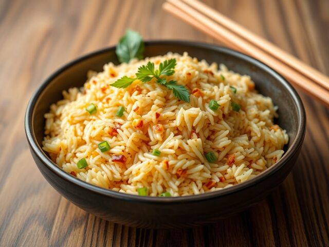 RIJST Nasi Uduk Variatie — AI-gegenereerde illustratie