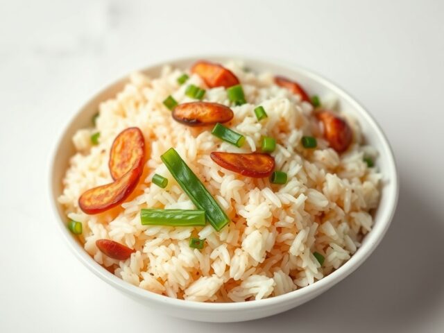 RIJST Nasi Yangzhou — AI-gegenereerde illustratie