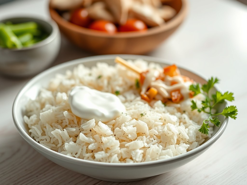 Rijst op Iraanse wijze, AI-gegenereerde illustratie