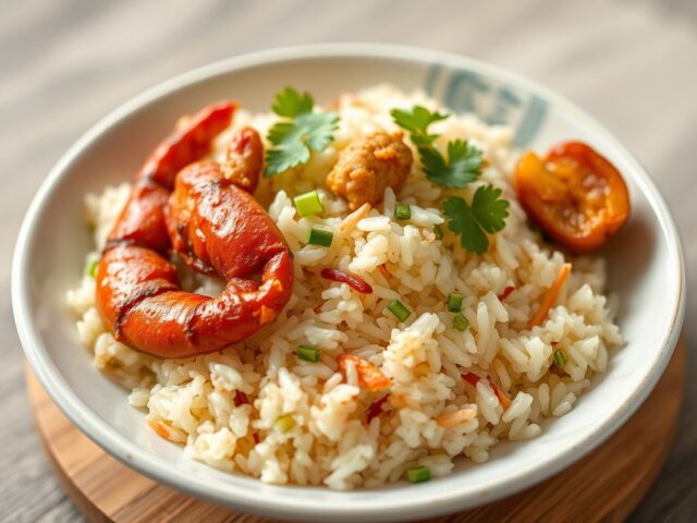 RIJST Thai Rice VI met Krab — AI-gegenereerde illustratie