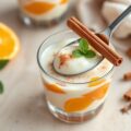Rijstcrème met sinaasappel en kaneel