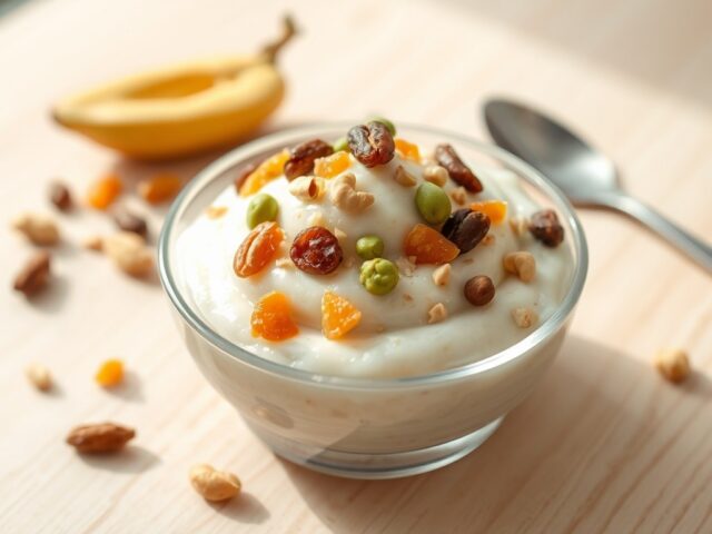 Rijstdessert met cashewnoten