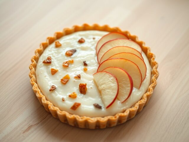 Rijstevlaai met appeltjes