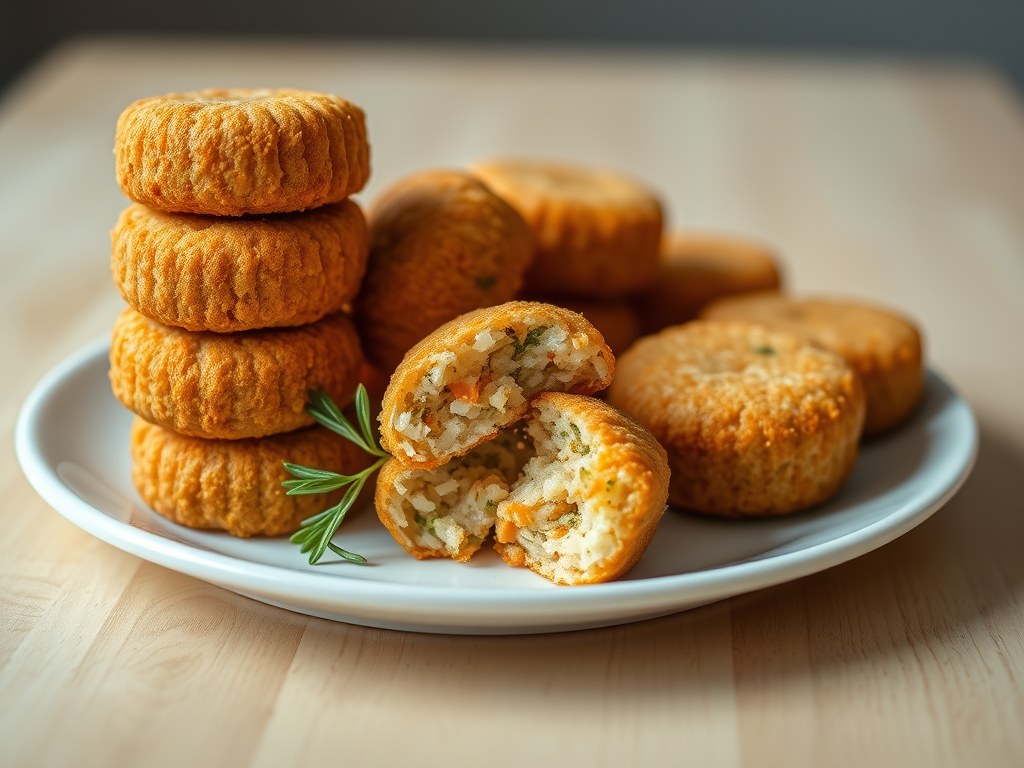 Rijstkroketjes, AI-gegenereerde illustratie