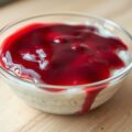 Rijstpudding met frambozenbier