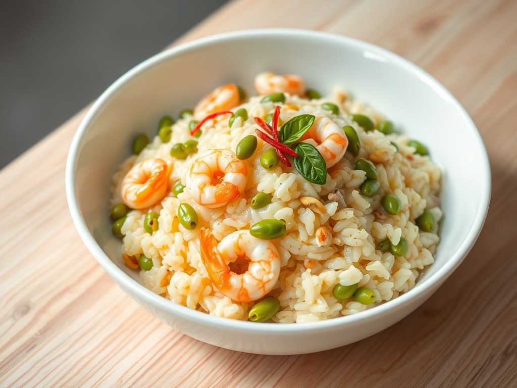 Risotto, AI-gegenereerde illustratie