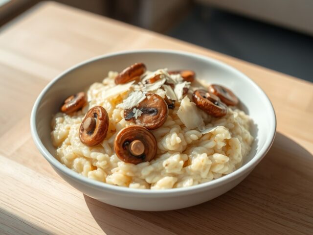 Risotto met kastanjechampignons