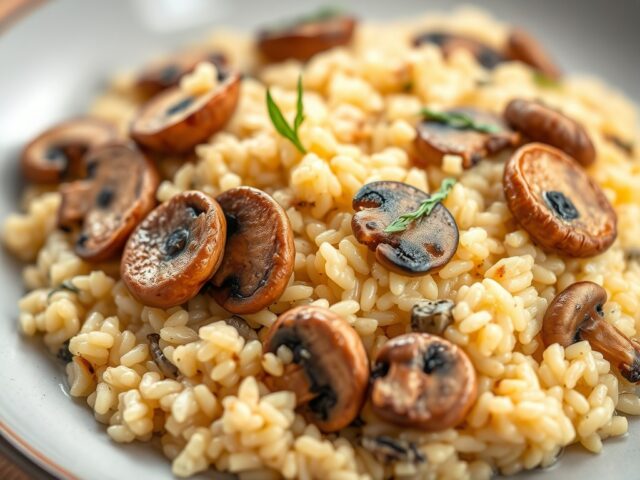 Risotto met paddenstoelen