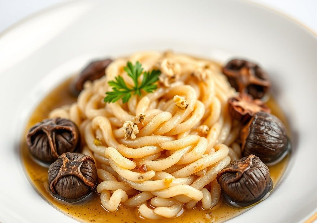 Risotto met porcini — AI-gegenereerde illustratie