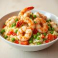 Risotto met roergebakken tijgergarnalen