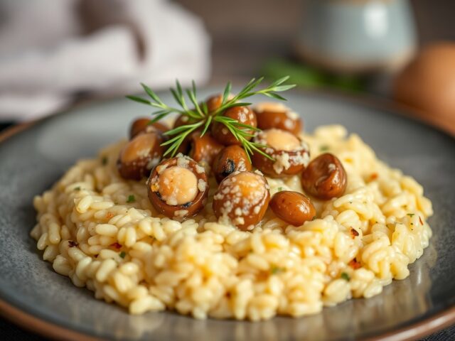 Risotto met tuinbonen
