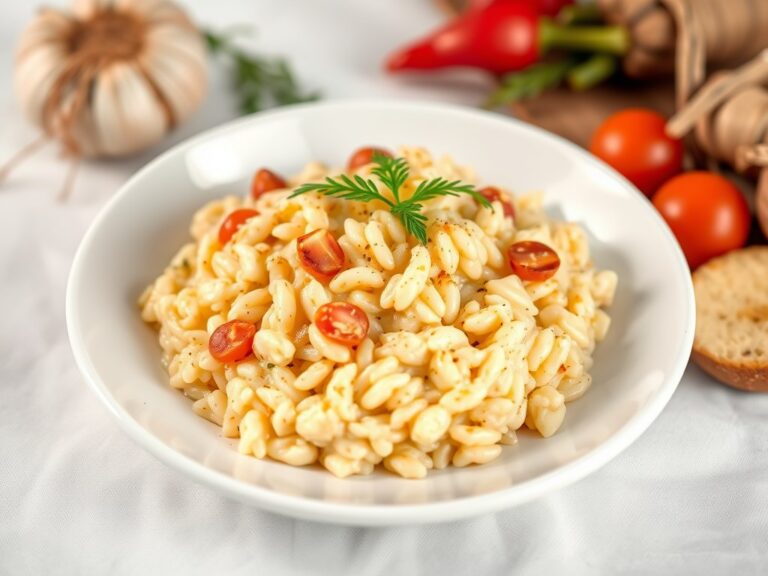 Risotto met vanillepeulen